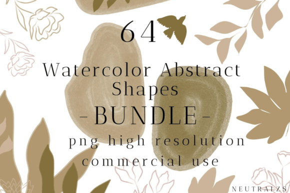 Boho PNG Clipart Abstract Shapes Bundle