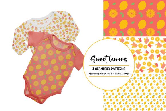 Digital Paper Pack Sweet Lemons: Fresh Patterns for Creatives