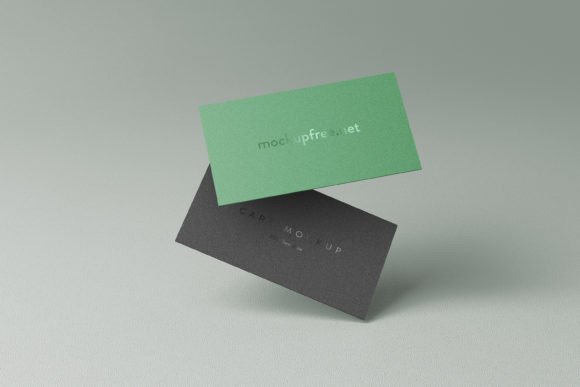 Floating Business Card Mockups