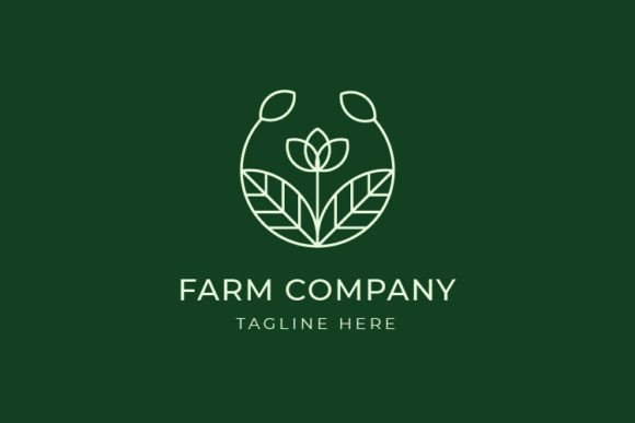 Flower Farm Company Logo Template Evaluation