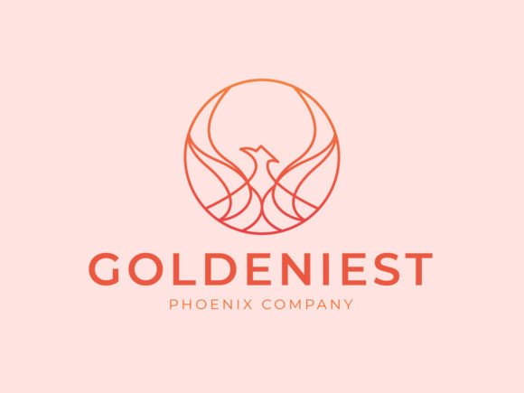 Gold Phoenix Logo Template for Modern Brands