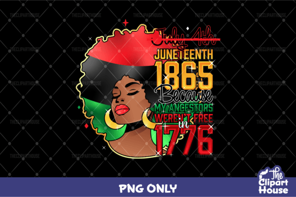 Juneteenth Afro Woman Quote Design
