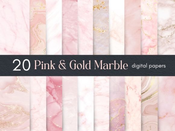 Pink and Gold Marble Background: Elevating Digital Design with Elegance