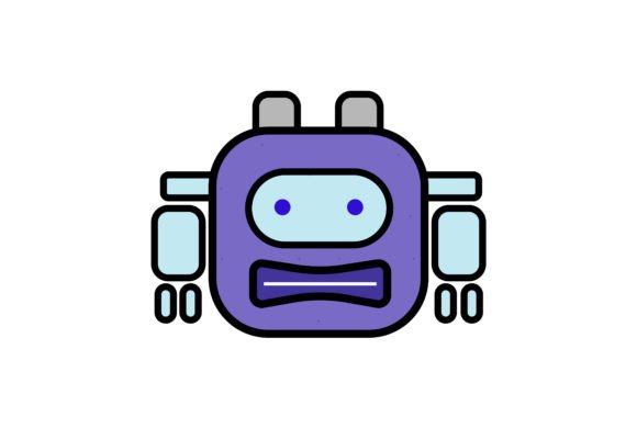 Scifi Robot Vector Graphic for Modern Creators
