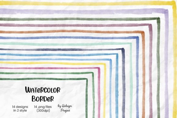 The Art of Soft Edges: Integrating 14 Watercolor Border, Watercolor Brush Strokes into Modern Digital Design
