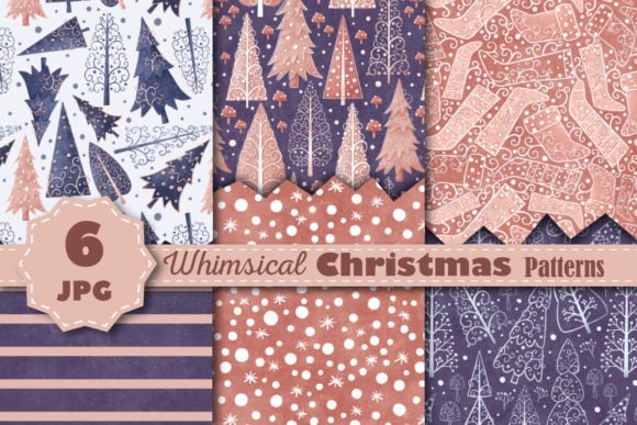 Whimsical Winter Christmas Patterns I